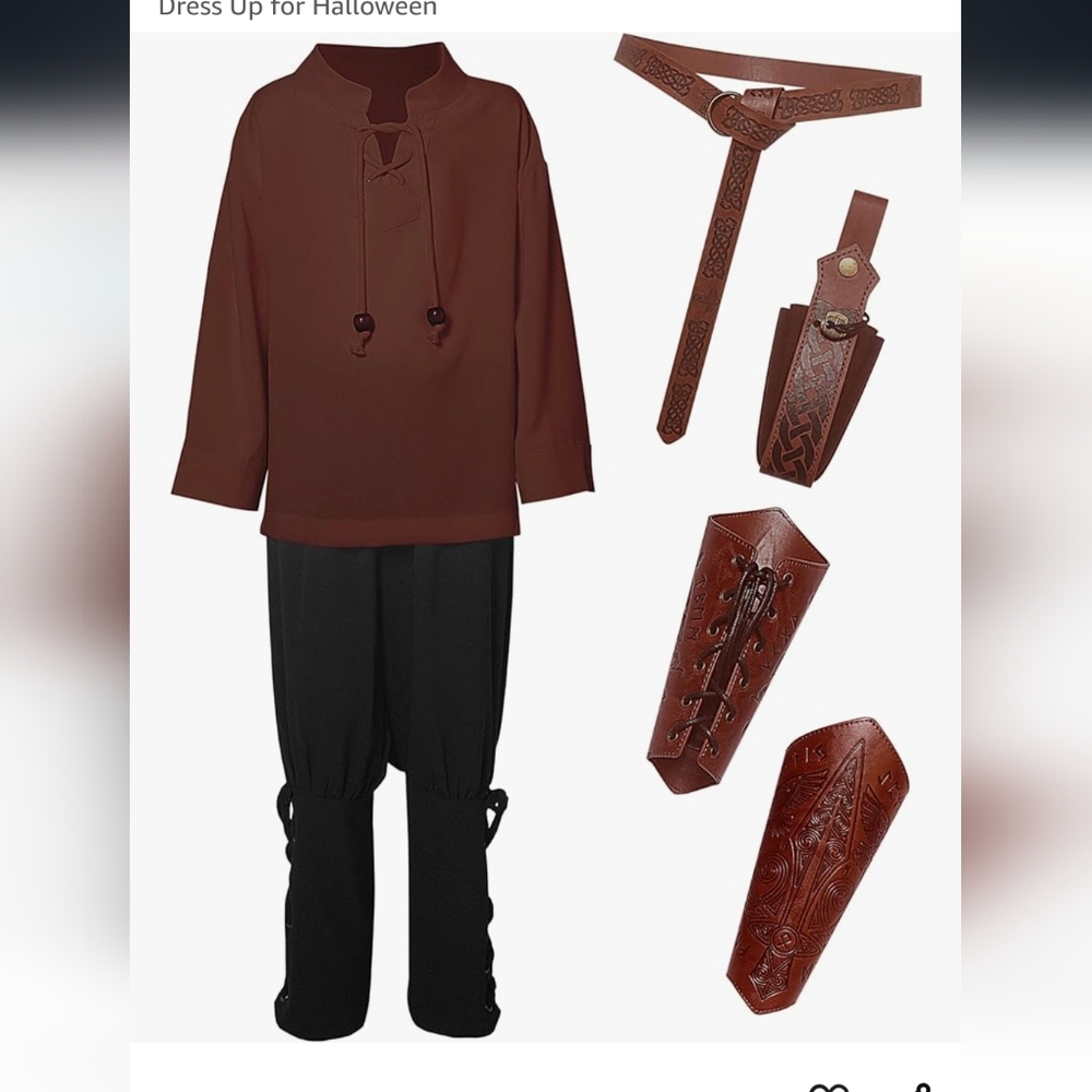 Boys medium medieval costume nwt